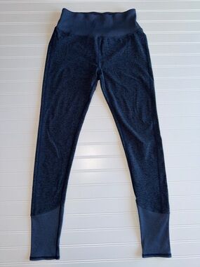 Alo Navy Blue High Rise Soft Leggings Size L